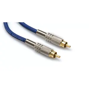 Koaksiālais kabelis Hosa DRA-503 RG-59/U 3 m — 1x RCA uz 1x RCA, zils
