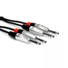 Hosa HSS-010X2 audio kabelis 3 m Photo 2