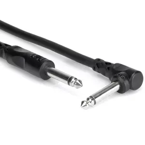Hosa audio kabelis 6,35 mm TS — 6,35 mm TS 0,9 m — CPP-103R, melns