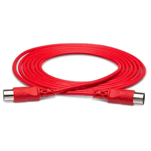 Аудиокабель Hosa MID-310RD 3,05 м — DIN 5-контактный (мужской) на DIN 5-контактный (мужской), OFC, никелевые контакты, магнитная экранировка