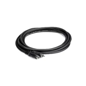 Аудиокабель RCA Hosa CRA-110, 3 м, штекер–штекер, бескислородная медь, никелированные контакты, черный