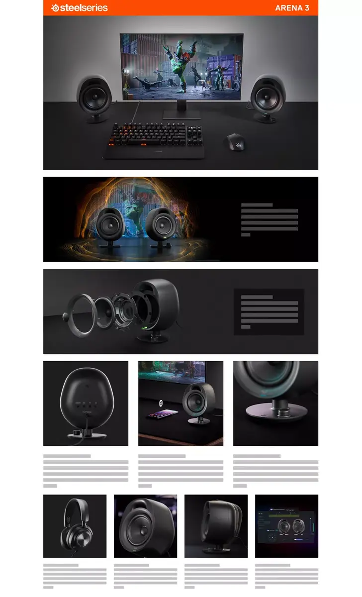 Skaļruņu komplekts Steelseries Arena 3 61536 Photo 11