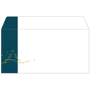 Aploksne Sigel DU254 DL 110 x 220 mm Petrol Balts Dzeltens 50 gab.