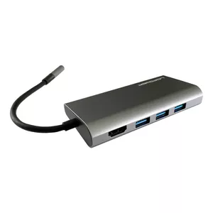 LC-Power LC-HUB-C-MULTI-5 laptop dock/port replicator Wired USB 3.2 Gen 1 (3.1 Gen 1) Type-C Anthracite, Black