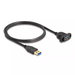 Кабель DeLOCK SuperSpeed USB 5 Гбит/с USB Type-A male to female 1 м черный