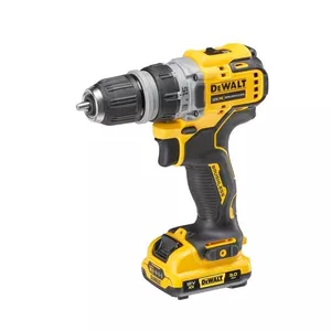 Ударная пистолетная дрель DeWalt DCD703L2T-QW — 12 В, 3.0 А·ч x2, 1500 об/мин, быстрозажимной патрон 10 мм, 25,5 Н·м, 0,9 кг