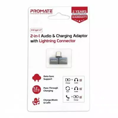 Promate iHinge-LT Lightning to Audio Sync adapter Photo 3
