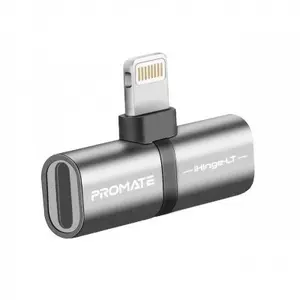 Адаптер Promate iHinge-LT Lightning to Audio Sync - адаптер Lightning для аудио и зарядки