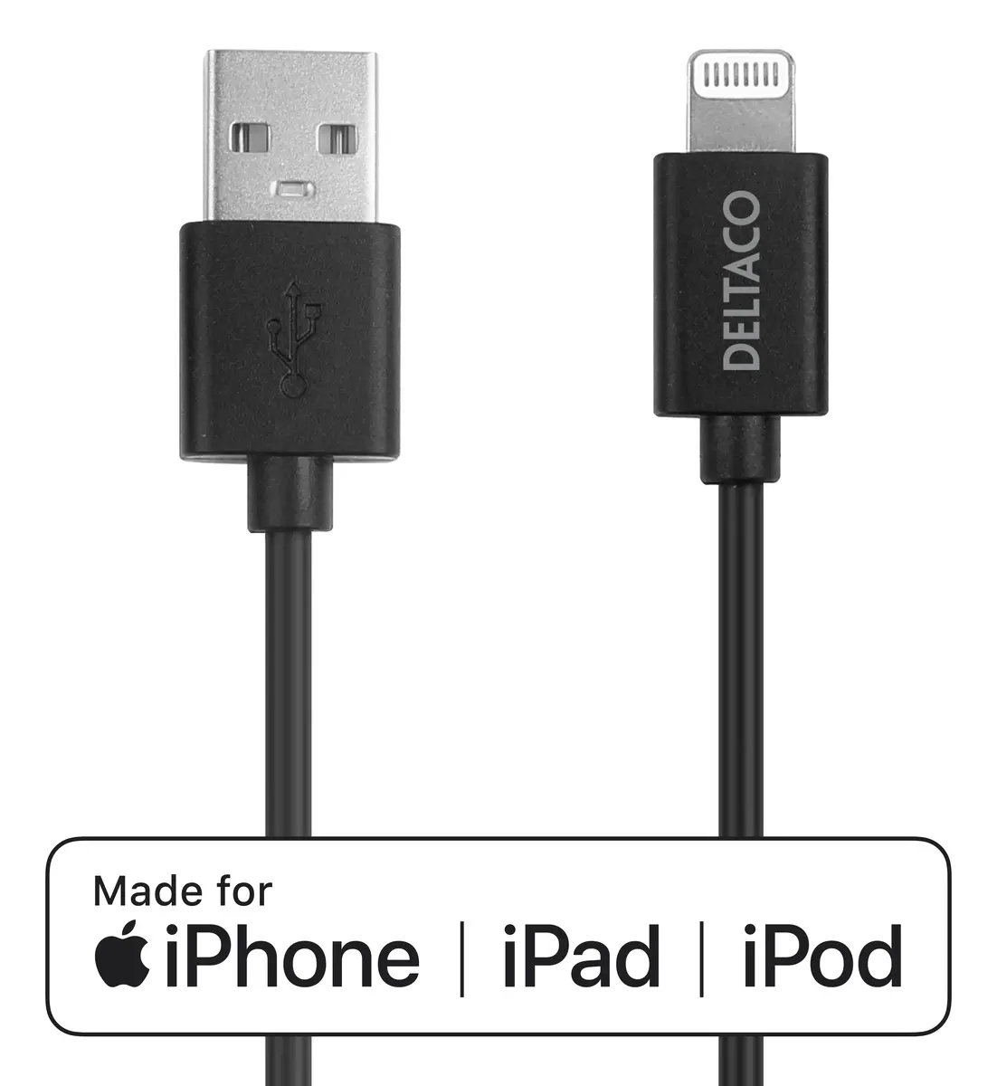 Deltaco IPLH-412 Lightning uz USB A