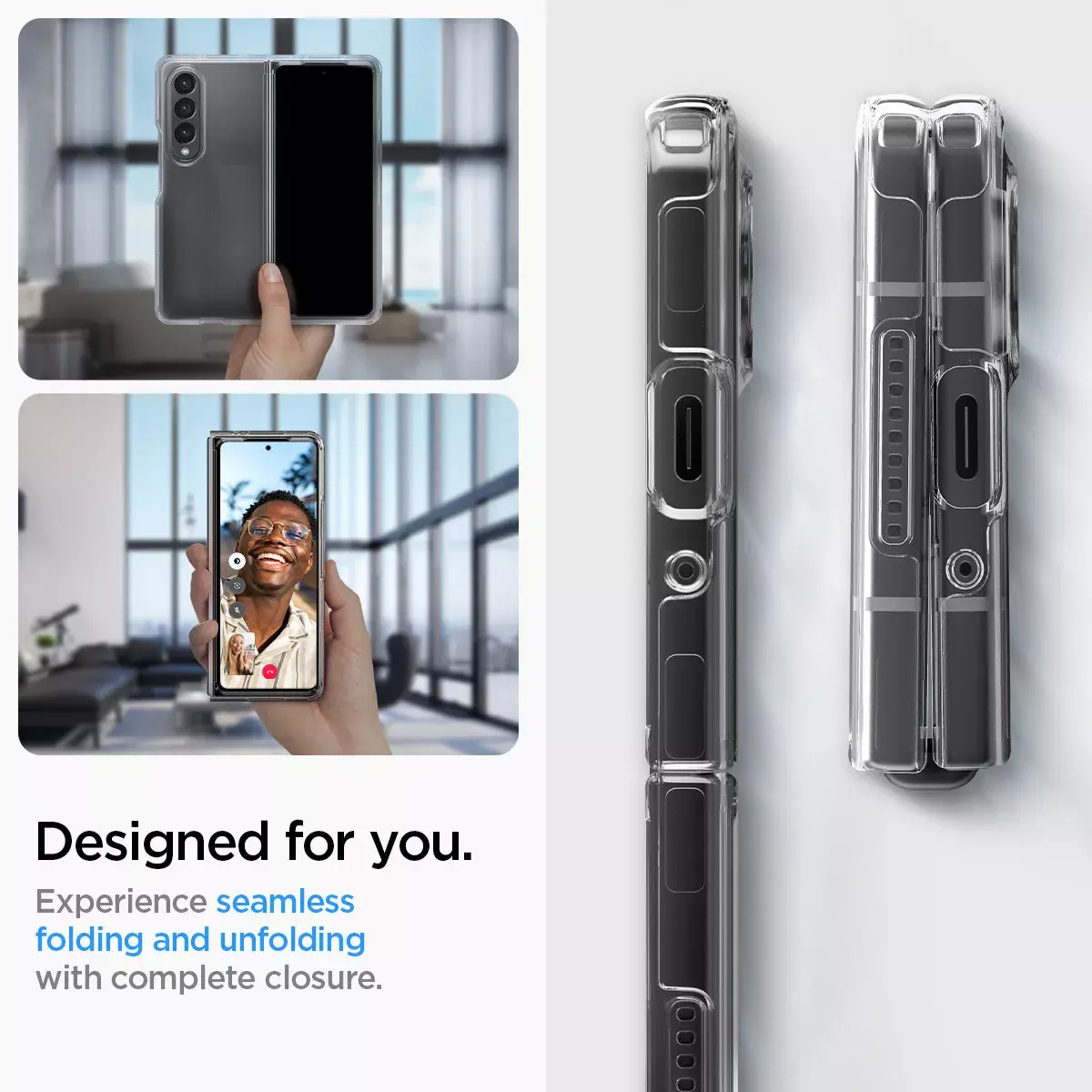 Spigen Crystal Hybrid vāciņš Galaxy Z Fold 4 Photo 5