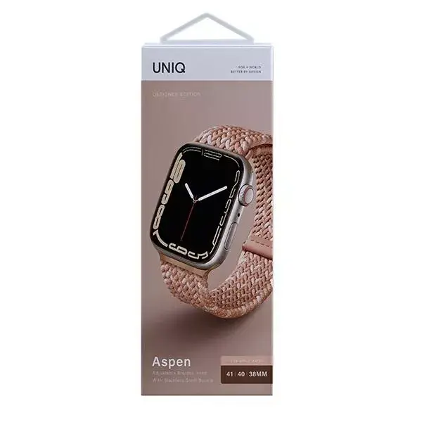 Ремешок Uniq Aspen Braided DE citrus pink 40/38/41 мм Photo 4
