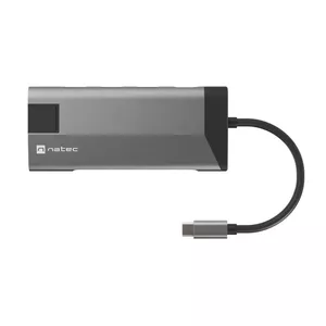 NATEC Fowler Plus USB Veids-C Melns, Pelēks