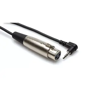Аудиокабель Hosa XVM-105F XLR 3-контактный (м) — 3.5 мм TRS (ж), 1.5 м, чёрный