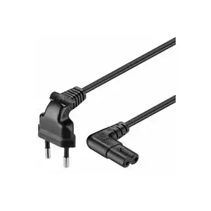 Сетевой кабель PREMIUMCORD kpspm1-90 230В 1 м с угловыми разъёмами