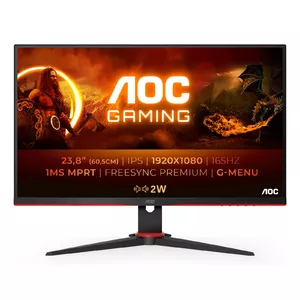 AOC G2 24G2SPAE/BK LED display 60,5 cm (23.8") 1920 x 1080 пикселей Full HD Черный, Красный