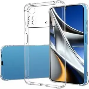 Silicone phone case Evelatus for Xiaomi Poco X4 Pro 5G — transparent, shockproof, military-grade