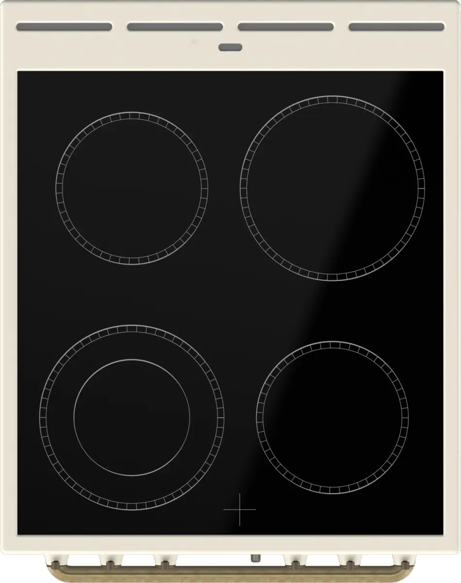 Gorenje GECS5B70CLI Brīvi stāvoša plīts Keramikas Bēša Photo 3