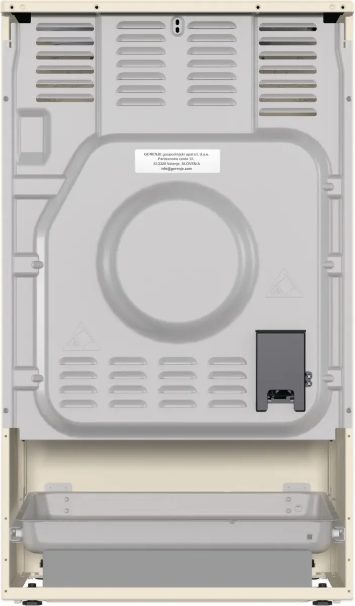 Gorenje GECS5B70CLI Brīvi stāvoša plīts Keramikas Bēša Photo 5