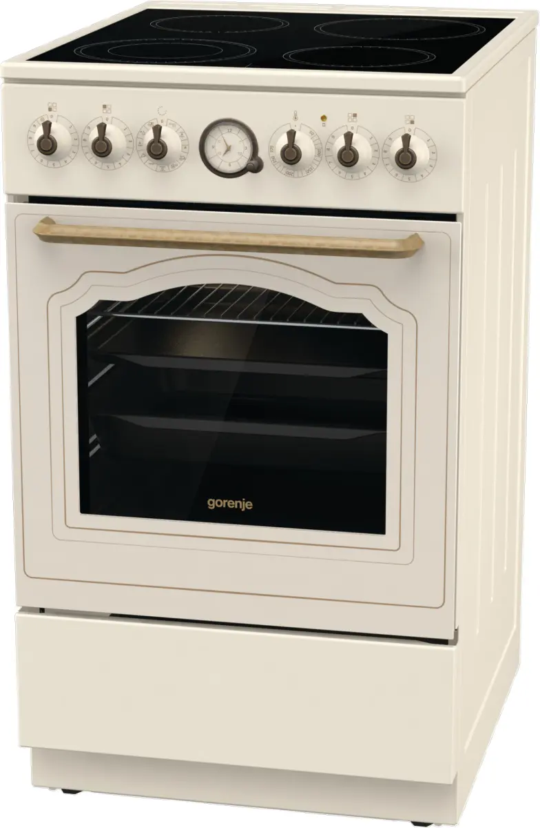 Gorenje GECS5B70CLI Brīvi stāvoša plīts Keramikas Bēša Photo 6