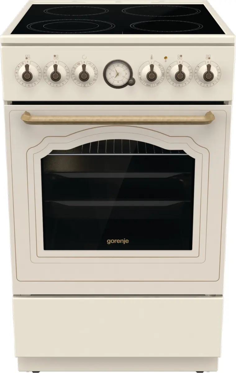 Gorenje GECS5B70CLI Brīvi stāvoša plīts Keramikas Bēša Photo 10