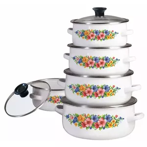 KingHoff 10-Piece Enamel Pot Set