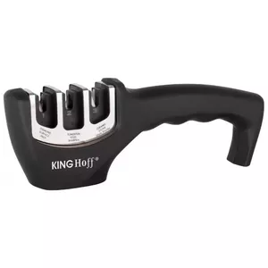 Kitchen knife sharpener KingHoff KH 1116 with non-slip handle and base