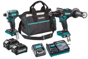 Набор аккумуляторных электроинструментов Makita DK0114G201 — питание от батареи, 40 В