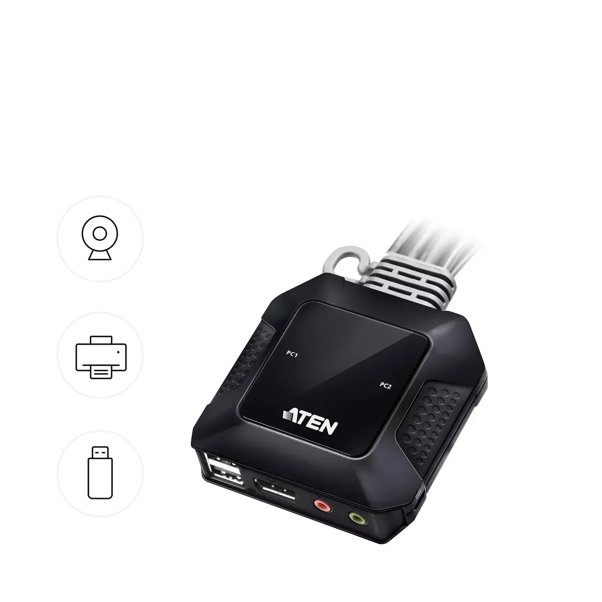 ATEN CS52DP 2 porta USB‑C/DisplayPort KVM Photo 6