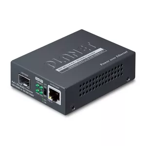 PLANET 802.3at PoE+ PD network media converter 2000 Mbit/s Black