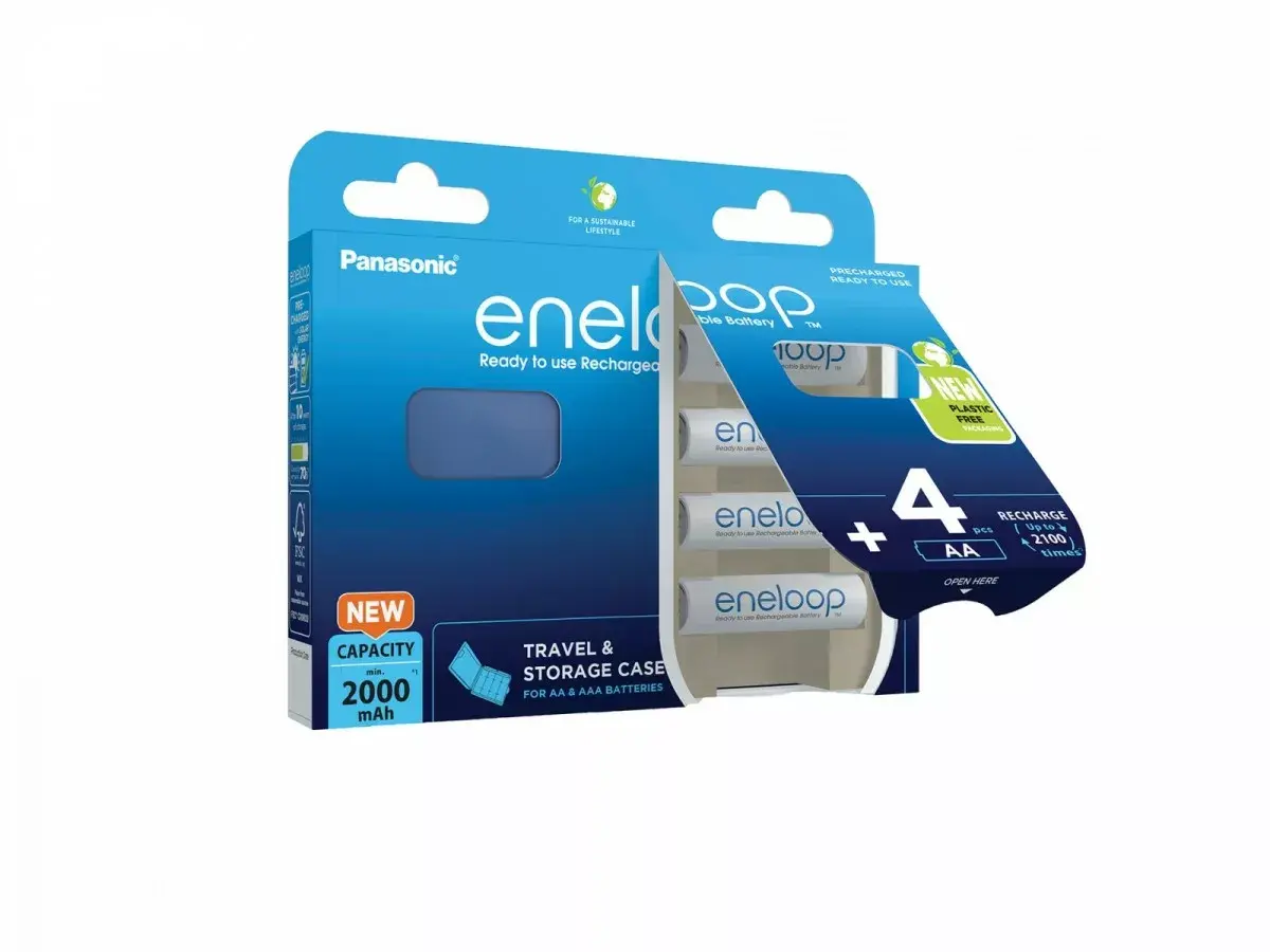 Panasonic eneloop BK-3MCDEC4BE uzlādējamas AA 2000 mAh Photo 3