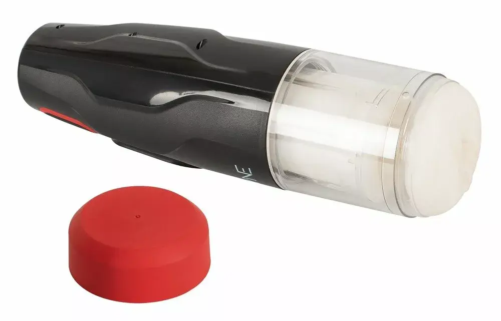 Мастурбатор WYNE Silicone Black — вращающийся, USB-зарядка Photo 2