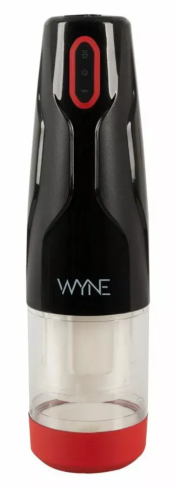 Мастурбатор WYNE Silicone Black — вращающийся, USB-зарядка Photo 3