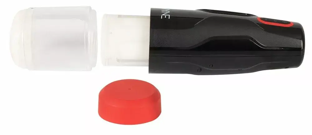 Мастурбатор WYNE Silicone Black — вращающийся, USB-зарядка Photo 5