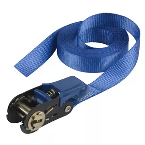 Ratchet Tie Down MASTER LOCK 5m x 25mm Blue PVC J-hook
