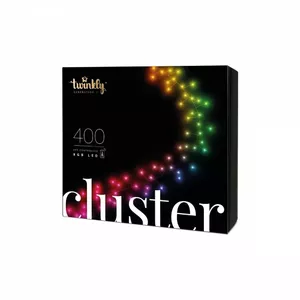 Twinkly  Viedā LED lampiņu virtene Cluster RGB, Gen II, 6m, 400LED, IP44, BT+WiFi