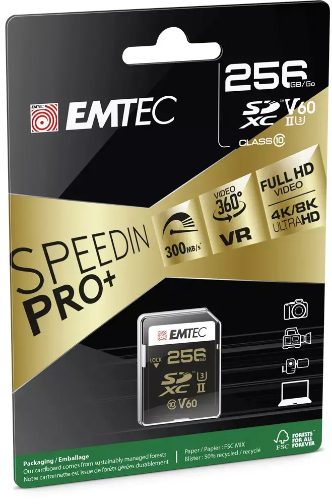 Флеш-карта Emtec 256ГБ ECMSD256GUHS2V60 Photo 2