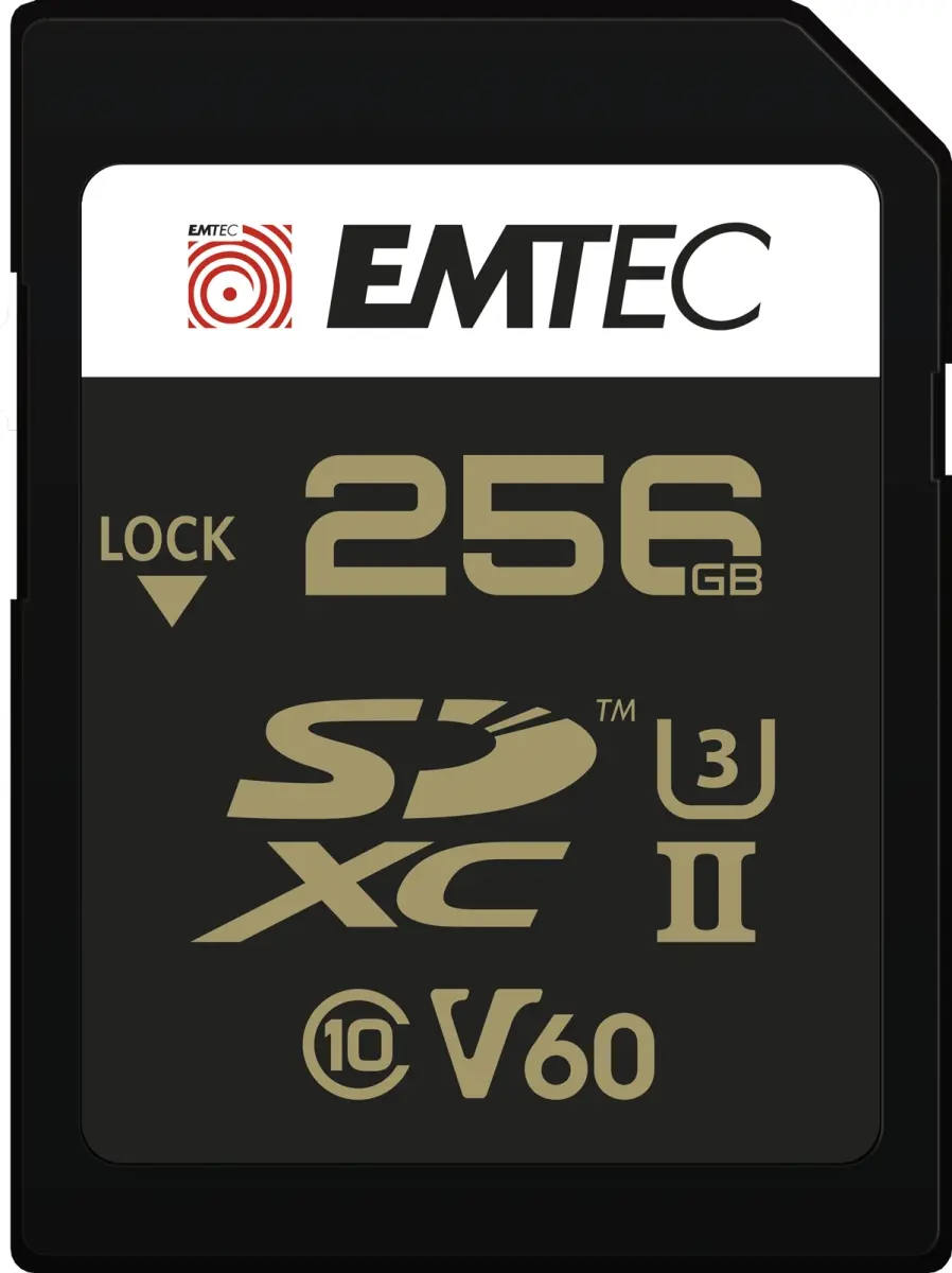 Zibatmiņa Emtec 256GB SDXC UHS-II ECMSD256GUHS2V60