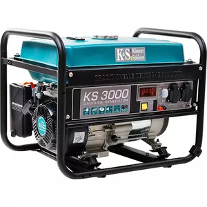 Portable gasoline power generator KÖNNER & SÖHNEN KS 3000, rated 2.6 kW / max 3.0 kW, 230 V, 50 Hz, 15 l fuel tank