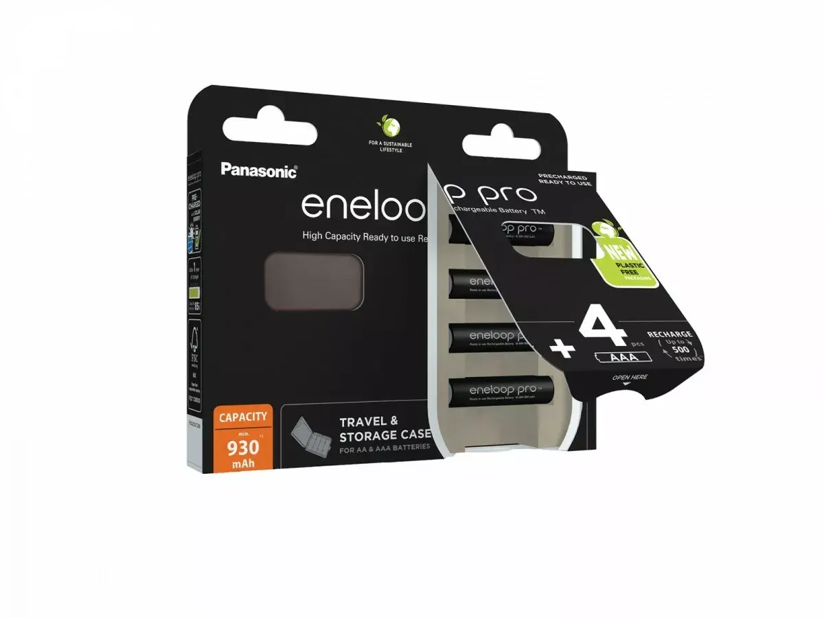 Panasonic Eneloop Pro AAA 930 mAh uzlādējamas 4gab Photo 3