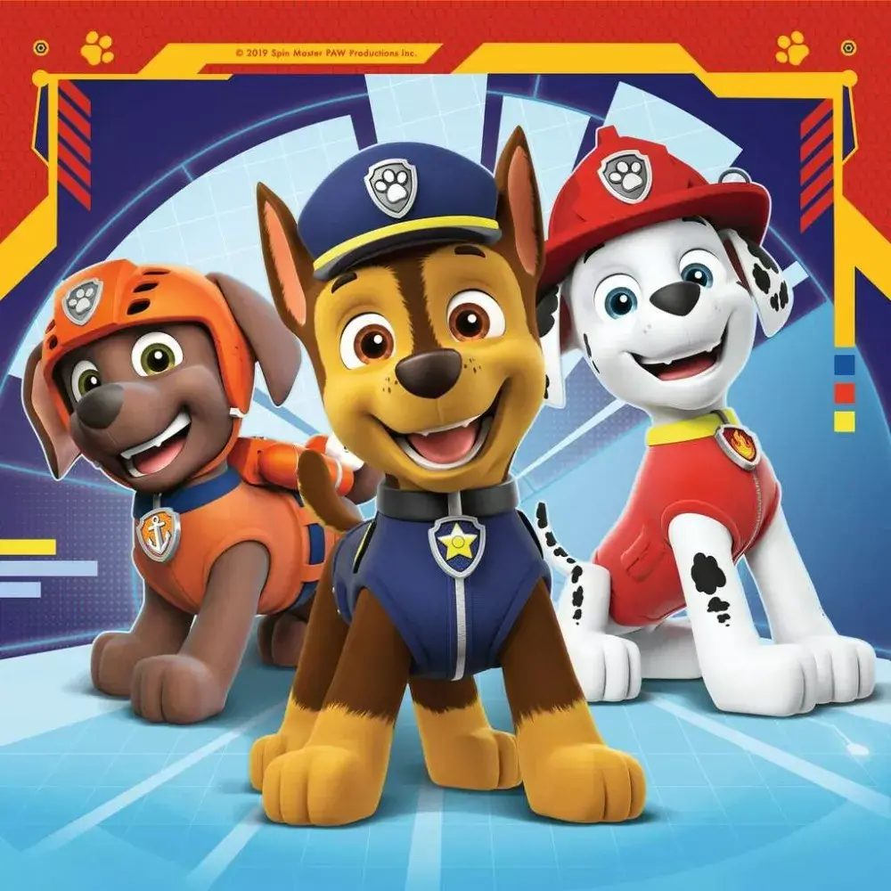 Ravensburger Puzle Paw Patrol — 3 x 49 gab. Photo 3