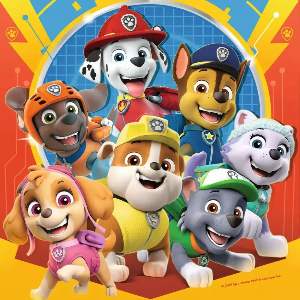 Ravensburger Puzle Paw Patrol — 3 x 49 gab. Photo 4