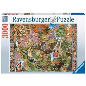 Koka puzle Ravensburger Garden of Sun Signs 3000 gab., karikatūras, platums 1210 mm, 12+