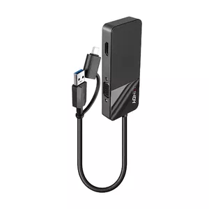 Док-станция для ноутбука Lindy 43354 USB 3.2 Gen 1 Type-A Type-C Черный