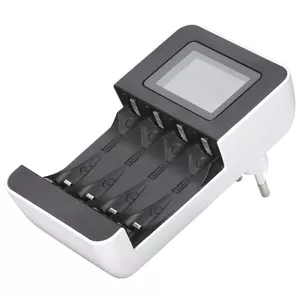 Akumulatoru lādētājs Hama 00223552 AC NiMH AA AAA LCD Melns Balts