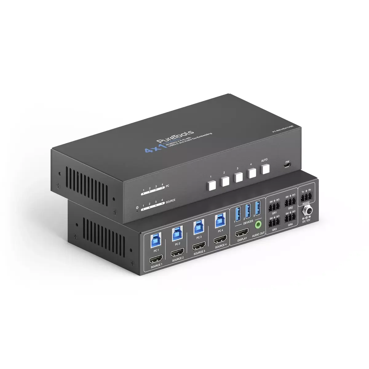 Переключатель видео HDMI PureTools PT-SW-HD41USB Photo 3