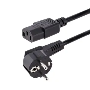 Сетевой кабель питания StarTech 3м 18AWG EU Schuko в C13 250В 10А черный заменяющий кабель для ПК, телевизора и монитора