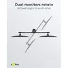 Goobay Dubultā monitora stiprinājums Fix Photo 10