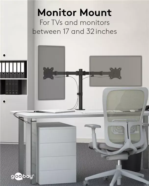 Goobay Dual Monitor Mount Flex Photo 3