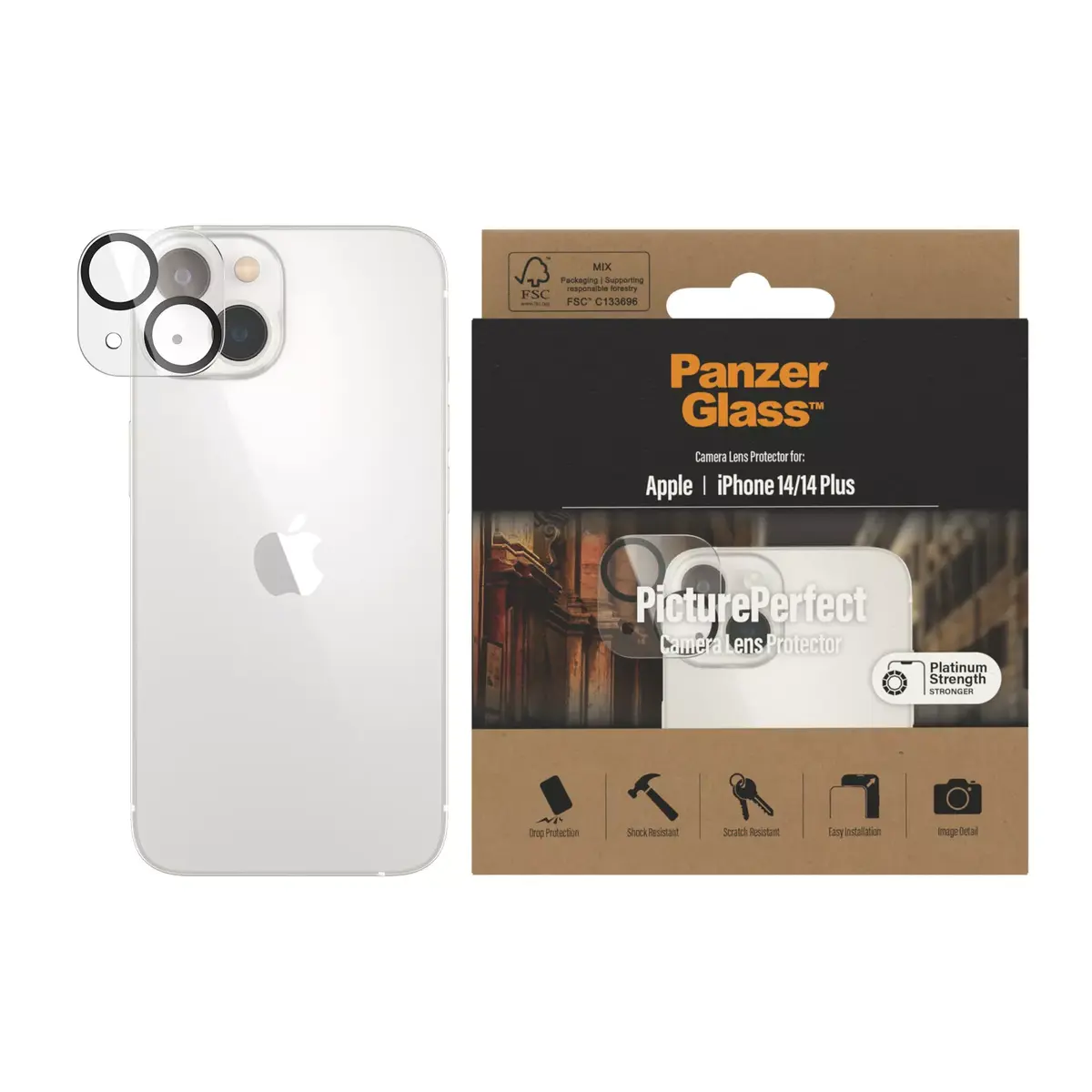 PanzerGlass PicturePerfect — защитное стекло камеры iPhone 14 Photo 2