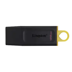 USB флеш-накопитель KINGSTON DataTraveler Exodia 128 ГБ USB Type-A 3.2 Gen 1, с кольцом и крышкой, чёрно-жёлтый